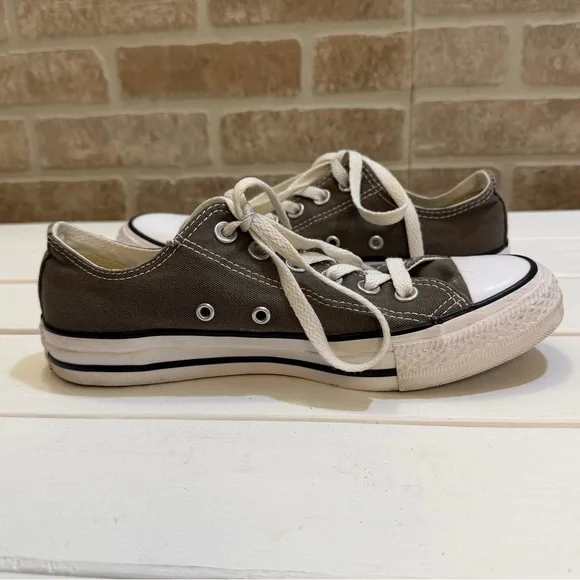 Converse All Star Chuck Taylor Low Charcoal Canvas Sneaker Mens 5 Women’s 7 - Picture 6 of 10
